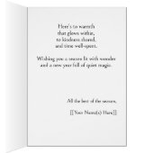  Wonder & Light Secular Holiday Kaart (Binnen (Rechts))