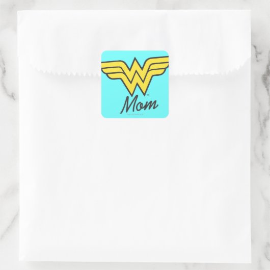 Wonder Mam Classic Vierkante Sticker (Tas)