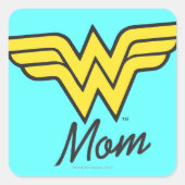 Wonder Mam Classic Vierkante Sticker (Voorkant)