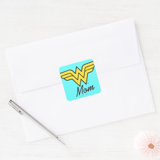 Wonder Mam Classic Vierkante Sticker (Envelop)