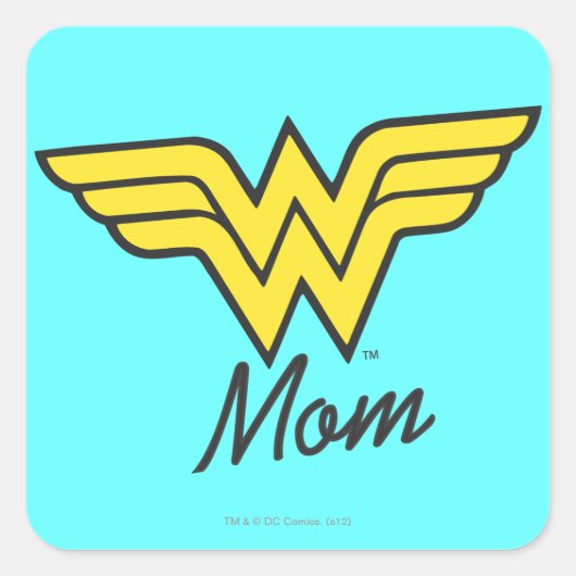 Wonder Mam Classic Vierkante Sticker (Voorkant)