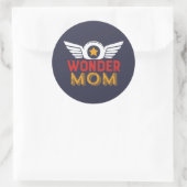 Wonder Mam Moederdag Gift Favorite Superheld Ronde Sticker (Tas)