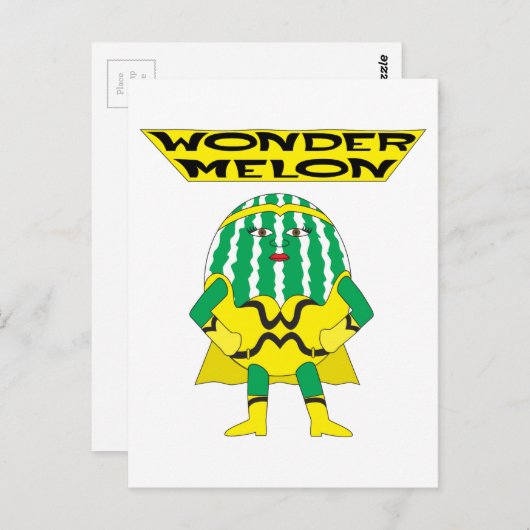 Wonder Melon Briefkaart (Voorkant / Achterkant)