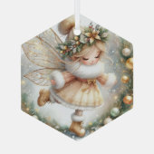 Wonder met krans glas ornament (Achterkant)