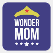 Wonder Mom - Glossy, Vierkante Sticker (Voorkant)