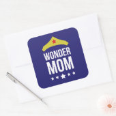 Wonder Mom - Glossy, Vierkante Sticker (Envelop)