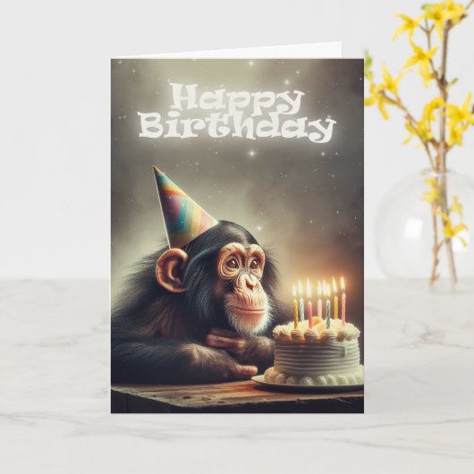 Wonder Monkey Kaart (Gele Bloem)