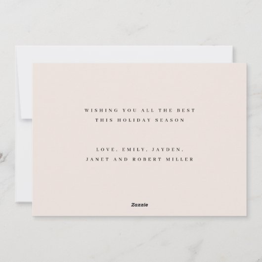 Wonder of His Love Christmas Card Feestdagenkaart (Achterkant)