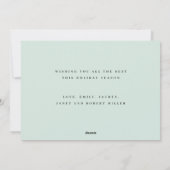 Wonder of His Love Christmas Card Feestdagenkaart (Achterkant)