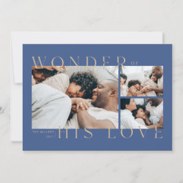 Wonder of His Love Christmas Card Feestdagenkaart