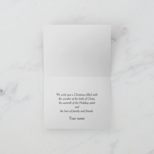 Wonder of Jesus Christmas Wenskaart Kaart (Binnen)