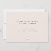 Wonder op zijn liefdeskerstkaart feestdagenkaart (Achterkant)