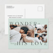 Wonder over zijn liefdeskerstBriefkaart Feestdagenkaart (Voorkant / Achterkant)