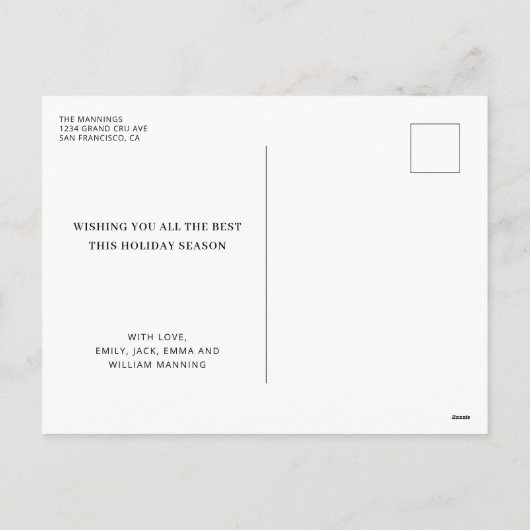 Wonder over zijn liefdeskerstBriefkaart Feestdagenkaart (Achterkant)