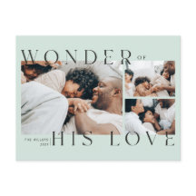 Wonder over zijn liefdeskerstBriefkaart