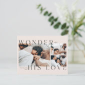 Wonder over zijn liefdeskerstBriefkaart Feestdagenkaart (Staand voorkant)