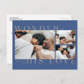 Wonder over zijn liefdeskerstBriefkaart Feestdagenkaart (Voorkant / Achterkant)