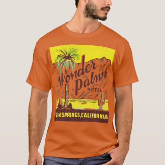 Wonder Palms Palm Springs Retro 70s esthetisch T-shirt