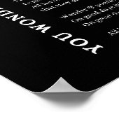 Wonder Ponder zelf liefde zorg gedicht poster kuns (Hoek)