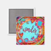 Wonder Schattig Whimsical Fun Kleurrijke Kinder Tr Magneet (Voorkant / Achterkant)