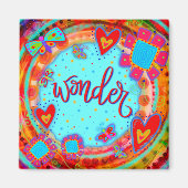 Wonder Schattig Whimsical Fun Kleurrijke Kinder Tr Magneet (Voorkant)