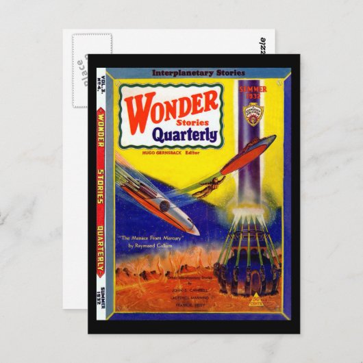 Wonder Stories Quarterly v03 n04 (1932-Su.Stellar) Briefkaart (Voorkant / Achterkant)