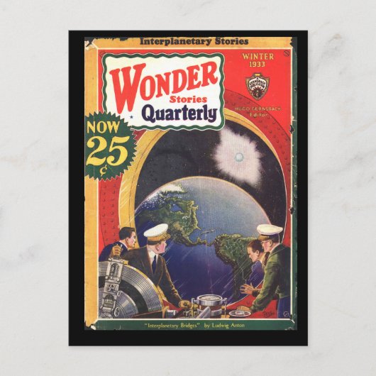 Wonder Stories Quarterly v04 n02 (1933-Wi.Stellar) Briefkaart (Voorkant)
