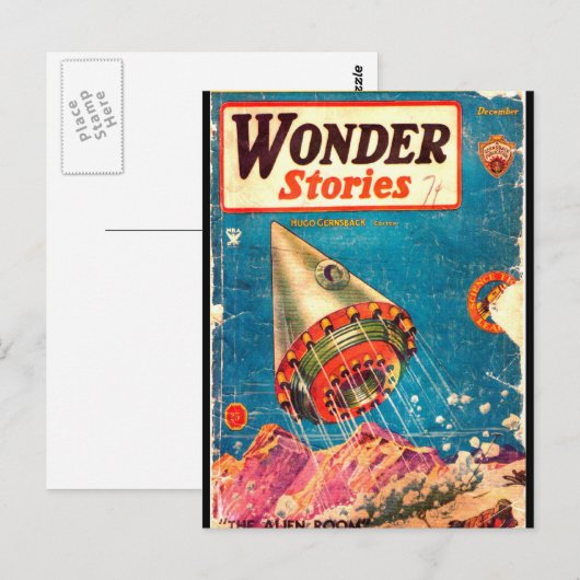 Wonder Stories v06 n07 (1934-12.Continental)_Pulp Briefkaart (Voorkant / Achterkant)