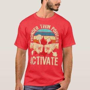 Wonder Twin Powers Activeer tweeling broer zus S T-shirt