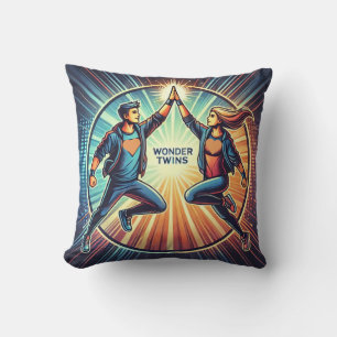 Wonder Twins: de kracht van teamwork Kussen