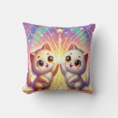 Wonder Twins - Magical Cat Duo Kussen (Voorkant)