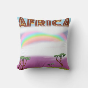 Wonder van Afrika vintage reisposter Kussen