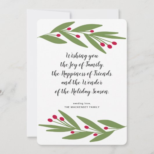 Wonder van de feestdag feestdagenkaart (Voorkant)