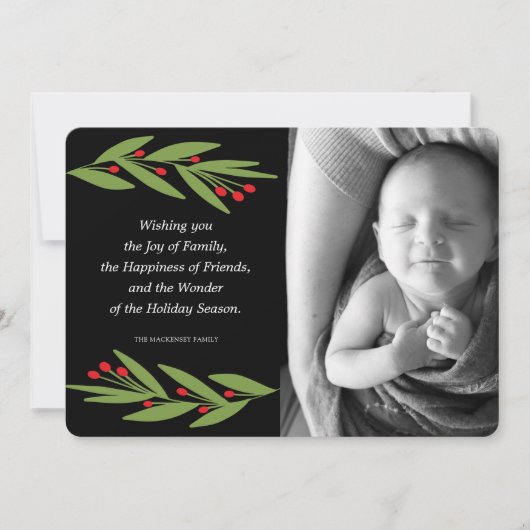 Wonder van de Holiday Sason-fotokaart Feestdagenkaart (Voorkant)