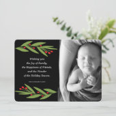 Wonder van de Holiday Sason-fotokaart Feestdagenkaart (Staand voorkant)