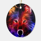 Wonder van de wolf keramisch ornament (Links)