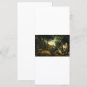 Wonder van Sint Hubertus door Peter Paul Rubens (Voorkant / Achterkant)