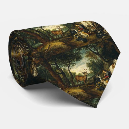 Wonder van Sint Hubertus door Peter Paul Rubens Stropdas (Opgerold)