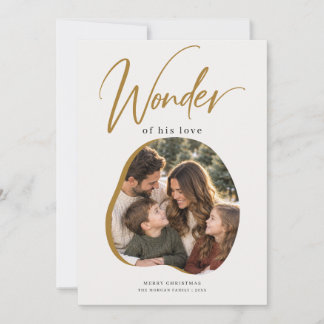 Wonder van Zijn Gouden Boog Religieuze Kerstmis Feestdagenkaart