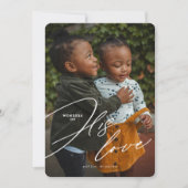 Wonder van zijn liefde Kerst Kaart (Voorkant)