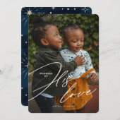 Wonder van zijn liefde Kerst Kaart (Voorkant / Achterkant)