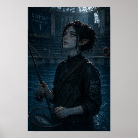 Wonder / Visvrouw / Zwembad Poster (Voorkant)