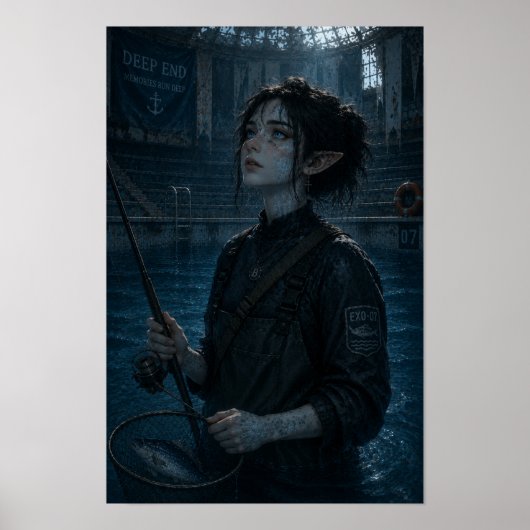 Wonder / Visvrouw / Zwembad Poster (Voorkant)
