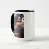 Wonder-vrouw blokkeert zwaard mok (Voorkant links)