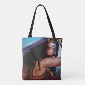 Wonder-vrouw blokkeert zwaard tote bag (Achterkant)