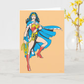 Wonder Vrouw Cape Kaart (Gele Bloem)