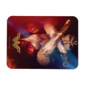 Wonder-vrouw die blokkeert met racelets magneet (Horizontaal)