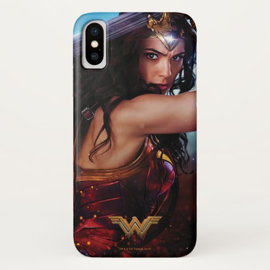 Wonder-vrouw die blokkeert met zwaard Case-Mate iPhone case (Achterkant)