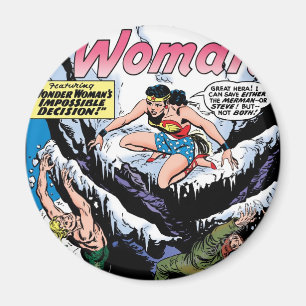 Wonder-vrouw met een Wonder-meisje Magneet