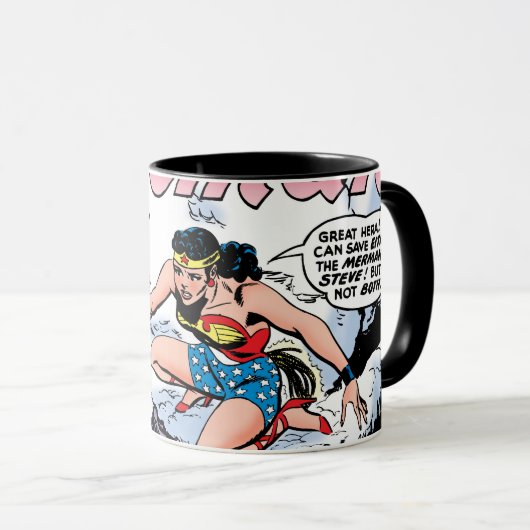 Wonder-vrouw met een Wonder-meisje Mok (Voorkant rechts)